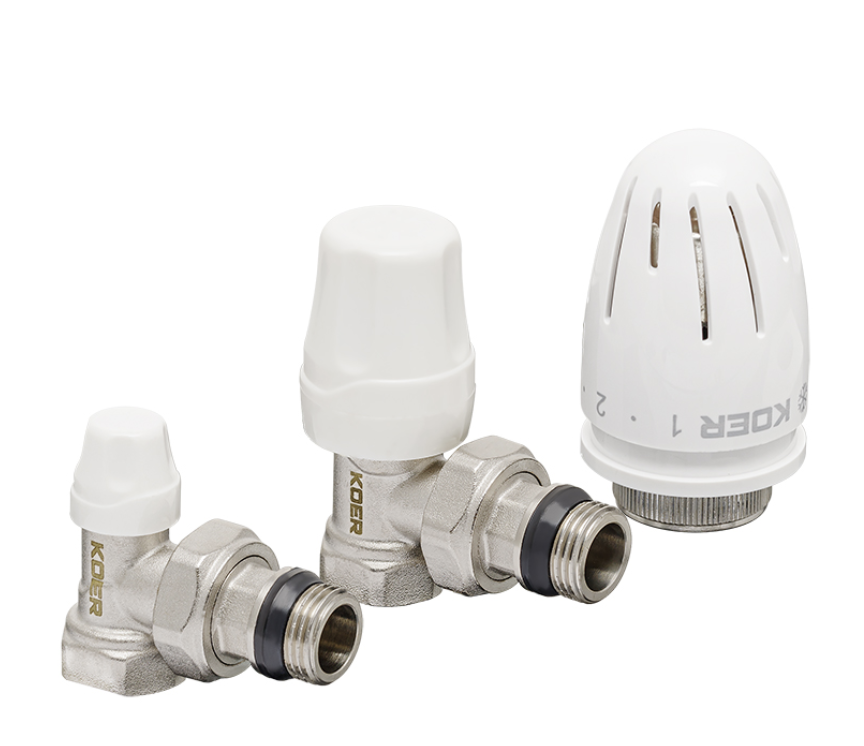 Комплект для підключення радіатора KP Czech SET-11 - 1/2"x1/2" (кутовий) з термоголовкою ВН (KR3175)
