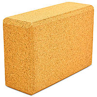 Блок для йоги пробковый Zelart Yoga Brick 24x16.5x9 см 1 шт. (FI-0831)