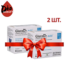 Тест-смужки GlucoDr - 2 упаковки по 50 шт.