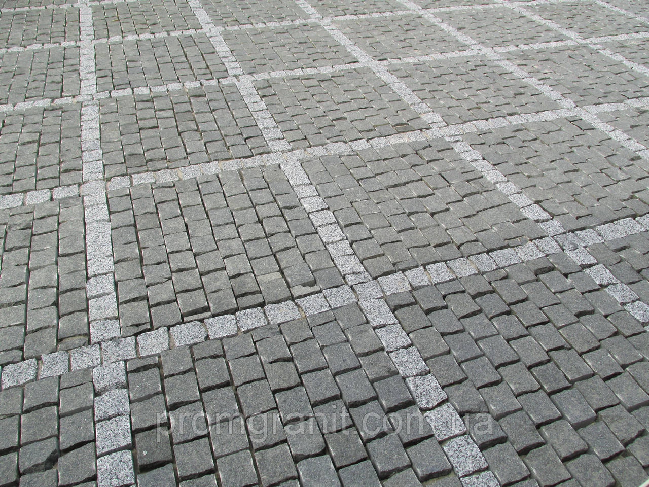 Бруківка гранітна сіра 8х8хх5 10/1, фото 1