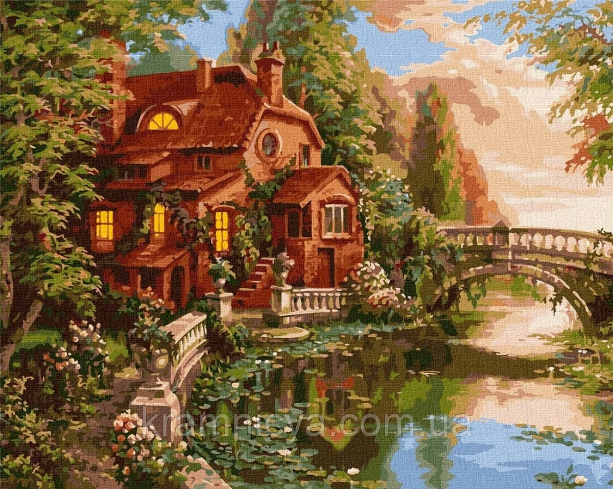 Картина за номерами Будинок-мрія, 40х50 Ідейка (KHO2508)