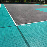 Спортивні модульні покриття "Спорт", розмір 307х307х13мм, колір сірий, фото 2