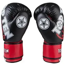 Боксерські рукавички  чорні 6 oz Top Ten WARRIOR