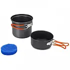 Кастрюля-кружка анодована з кришкою-сковорідкою 0,9+0,5л. Tramp, UTRC-145, фото 2