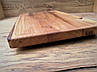 Дерев'яна дошка для подачі на ніжках Woodini  прямокутна 400х250х23 мм дуб, фото 8