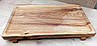 Дерев'яна дошка для подачі на ніжках Woodini  прямокутна 400х250х23 мм дуб, фото 4