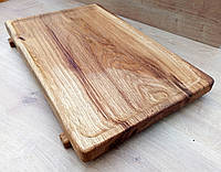 Деревянная доска для подачи на ножках Woodini прямоугольная 400х250х23 мм дуб