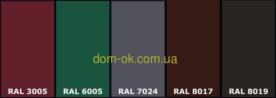 Ламелі заборів жалюзі 112/34 коричневий мат RAL 8019 - фото 9 - id-p1702538796