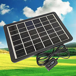 Сонячна панель туристична GDSUPER 8W GD 100 портативна зарядка від сонця похідна