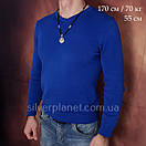 Кулон Архангел Михайло і шовковий шнурок з вставками срібла. Чоловіча цепочка шовкова, фото 8