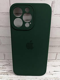 Чохол на iPhone 13 Pro накладка бампер протиударний Original Soft Case forest green