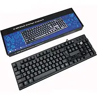 Клавіатура HP H-880 Black, клавіатура дротова комп'ютерна, USB-клавіатура