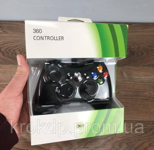 Дротовий джойстик геймпад Xbox 360 Чорний