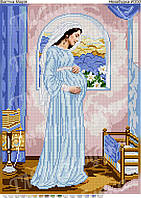 Схема для вышивки бисером - Беременная Мария