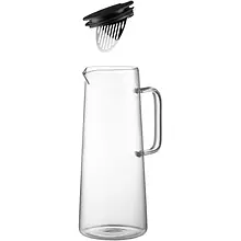 Глечик Ardesto Graphite AR2613GR Transparent з кришкою 1350 мл