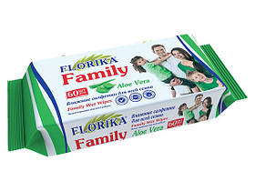 Серветки вологі  Florika  Family 60 штук (4820194350059)