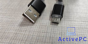 Кабель USB-A 2.0 microUSB 1 м Black (Logan Apple Lightning - USB 1 м Black)