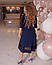 Платье вечернее с гипюровыми вставками женское, ткань: креп-дайвинг, размеры: 48-50, 52-54, 56-58, фото 2