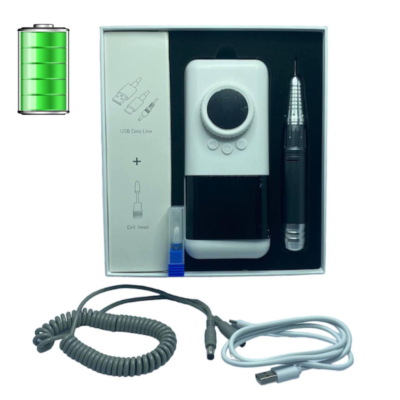 Портативный Фрезер для Маникюра на Аккумуляторе Nail Drill 35000 ...