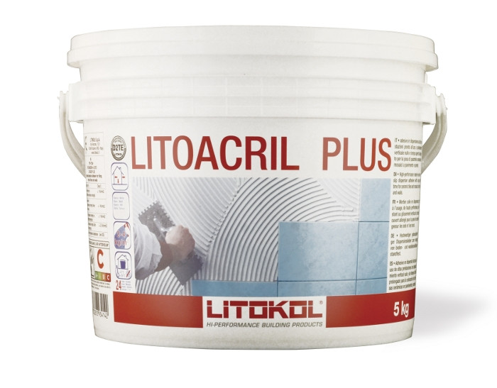 Дисперсійний клей LITOKOL Litoacril Plus 5кг