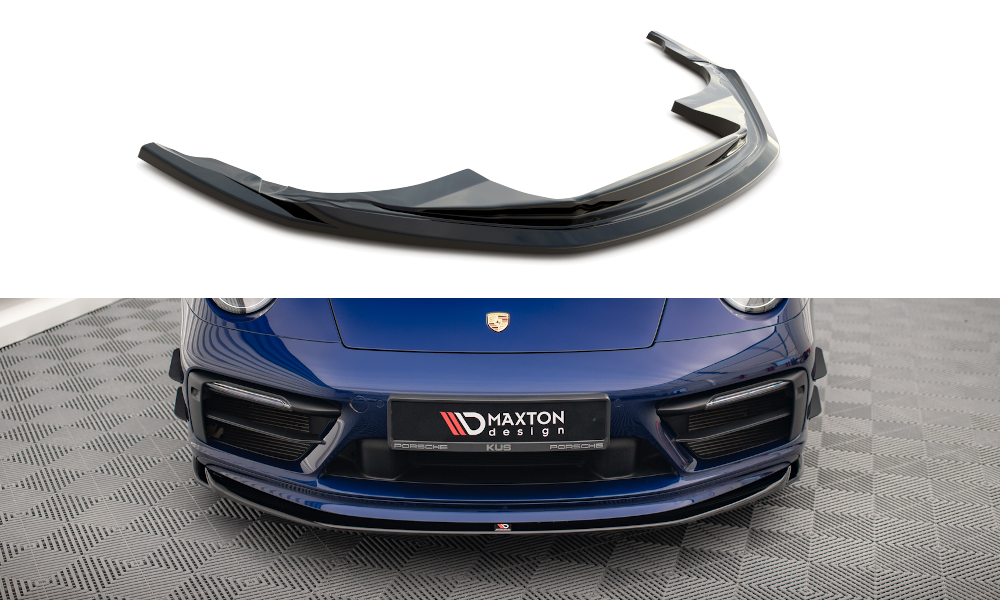 Сплітер Porsche 911 992 Carrera Aero (2019+) тюнінг обвіс губа спідниця елерон (V1)