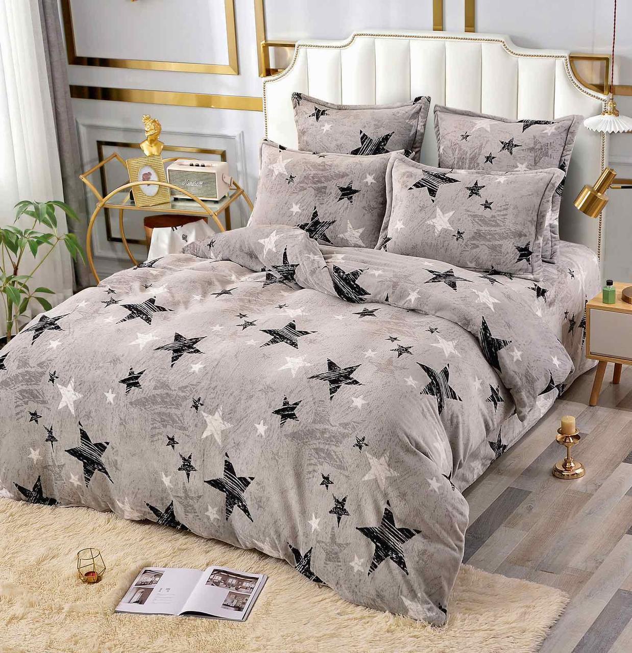 Велюрова постільна білизна Євро розмір з 4 наволочками