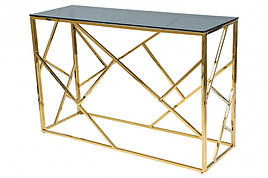 Стіл-консоль Escada C Димчастий / Золотий Signal