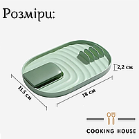 Підставка для ложок та кришок Cooking House кухонна, м'ятного кольору, фото 3