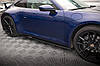 Пороги Porsche 911 992 Carrera Aero (2019+) тюнінг обвіс спідниця елерон (V1), фото 3