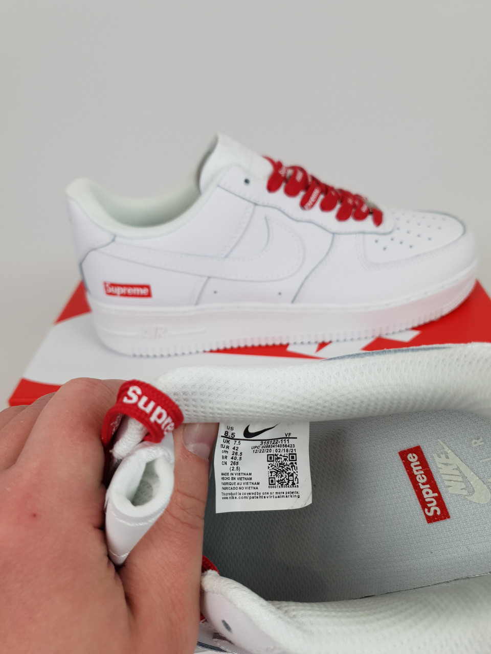 Nike Air Force 1 x Supreme White Red. 1 ID 1746446842 1651 Prom.ua