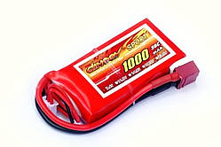 Літій полімерний акумулятор для радіокерованих моделей на пульту Dinogy Li-Pol 1000 мАг 7.4В T-Plug 30C amc