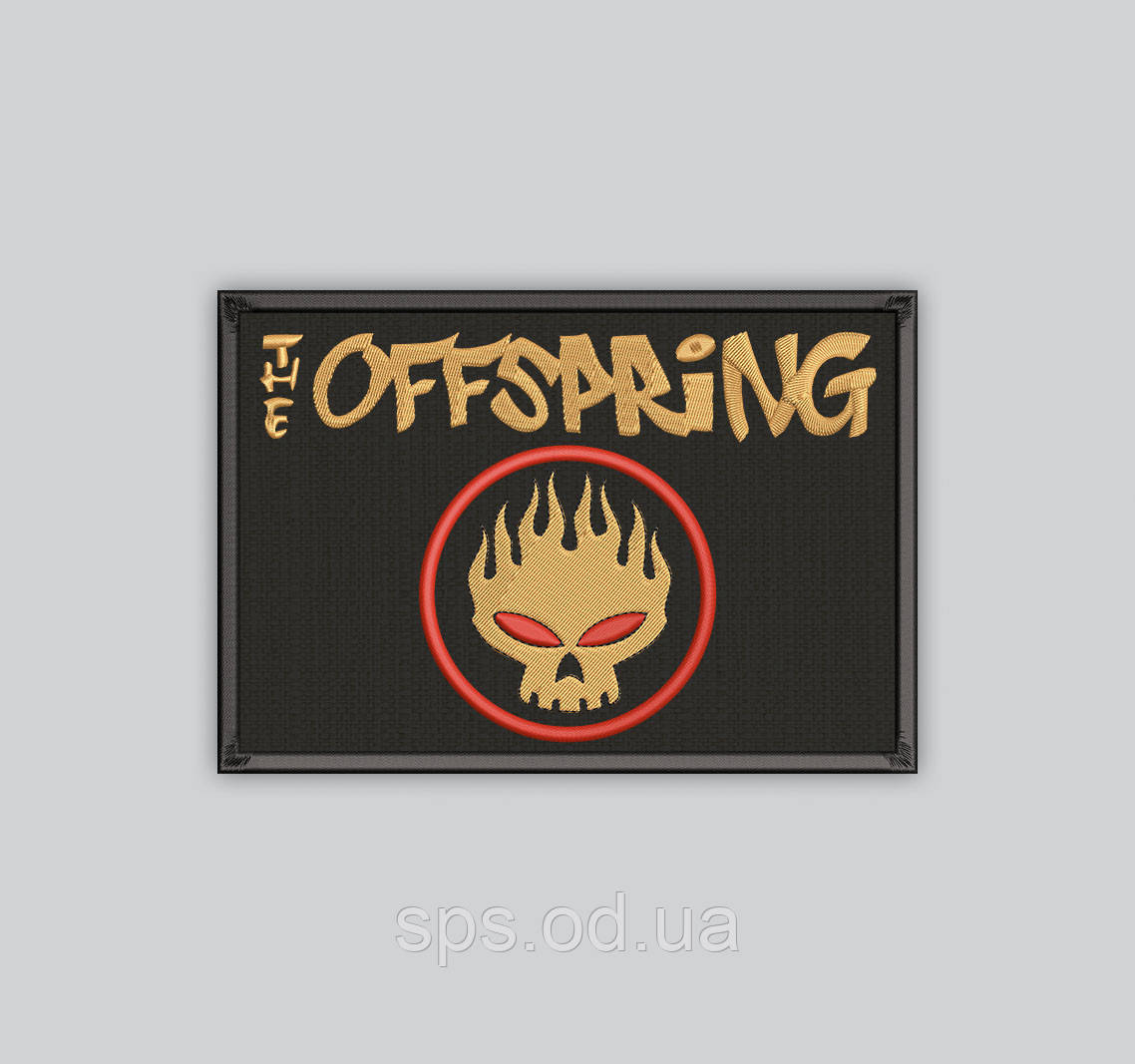 Шеврон "The Offsprsng" розмір 8.5*2.5 см (Термін виготовлення шевронів під замовлення 7-14 днів)