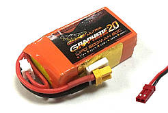 Акумулятори Li-pol 7.4V для радіокерованої моделі Dinogy G2.0 600 мАг 7.4 В 2S JST 80C літій полімерний акб amc