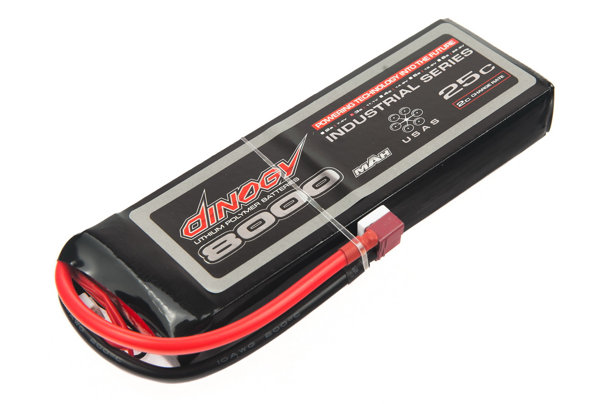 Акумулятор для радіокерованої моделі Dinogy Li-Pol 8000 мАг 11.1 В 25x60x175 мм T-Plug 25C amc, фото 1
