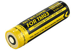 Акумулятор Li-Ion 18650 для повербанка ліхтарика Nitecore TM03 NL18650D 3100мАг 10А високострумовий amc