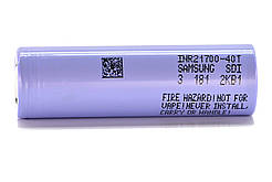 Акумулятор 21700 Samsung Li-Ion INR21700-40T (40T3) 4000мАч 35А високострумовий літій іонний акб amc