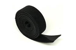 Двостороння стрічка липучка 1 м ReadyToSky (20мм, чорний) багаторазова кріпильна стрічка липучка amc