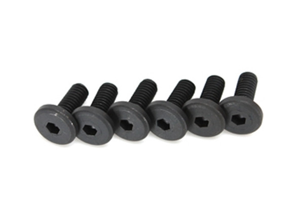 Team Magic 4mm Steel Flat Round Engine Mount Screw (6) amc