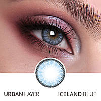 Контактные цветные линзы Urban Layer Iceland Blue