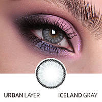 Контактные цветные линзы Urban Layer Iceland Gray