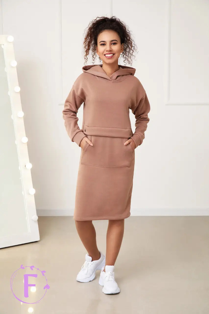 Тепле плаття худі з капюшоном "Solo", фото 1