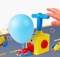 Аэромобиль с шариками Воздушные Гонки Air Balloon Car Желтый автомобиль + шарики + машинка + насос для шариков