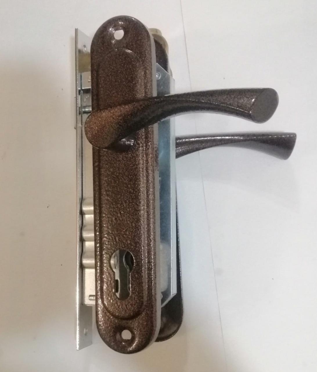 Замок врезной Avers 2800 with BP+ручка Aspect медь Врезной замок в ...