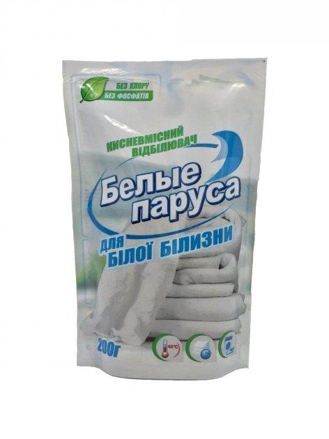 Кисневий відбілювач "Білі вітрила" для білої білизни 200 г, фото 1