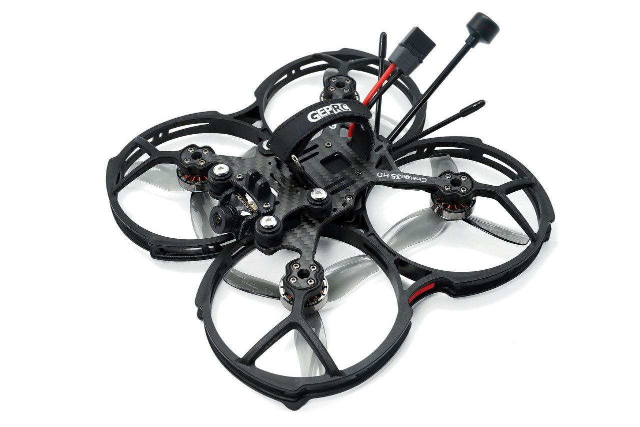Квадрокоптер з камерою та FPV GEPRC CineLog35 Analog 3.5" 142мм PNP 6S квадрокоптер для екшн камери відеокамри amc