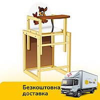 Дитячий стільчик для годування ТМ "Мася" №2015 - "Оленя" Білий