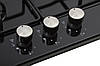 Газова панель 3 конфорки Ventolux HG430-B3 S (BK) чорна емаль, фото 7