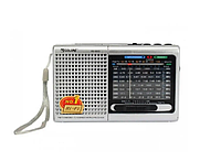 Радиоприемник всеволновой FM Golon RX-6633 Hi-Fi USB Silver/Серебро