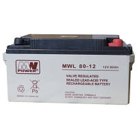 Батарея до ДБЖ MWPower AGM 12V-80Ah (MWL 80-12)