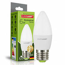 LED Лампа EUROLAMP EKO CL 6W E27 4000K